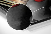 Money Brushed Aluminium Dibond Wall Art.