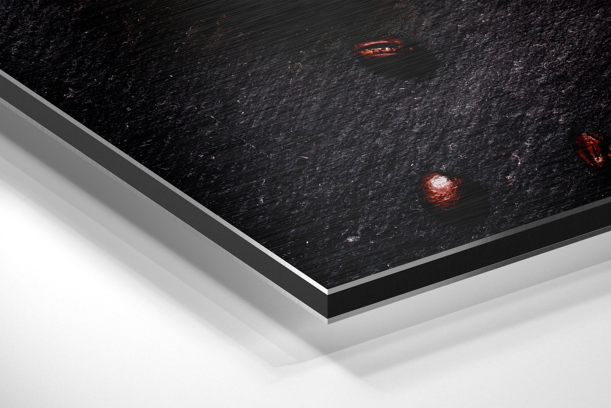 Coffee Brushed Aluminium Dibond Wall Art.