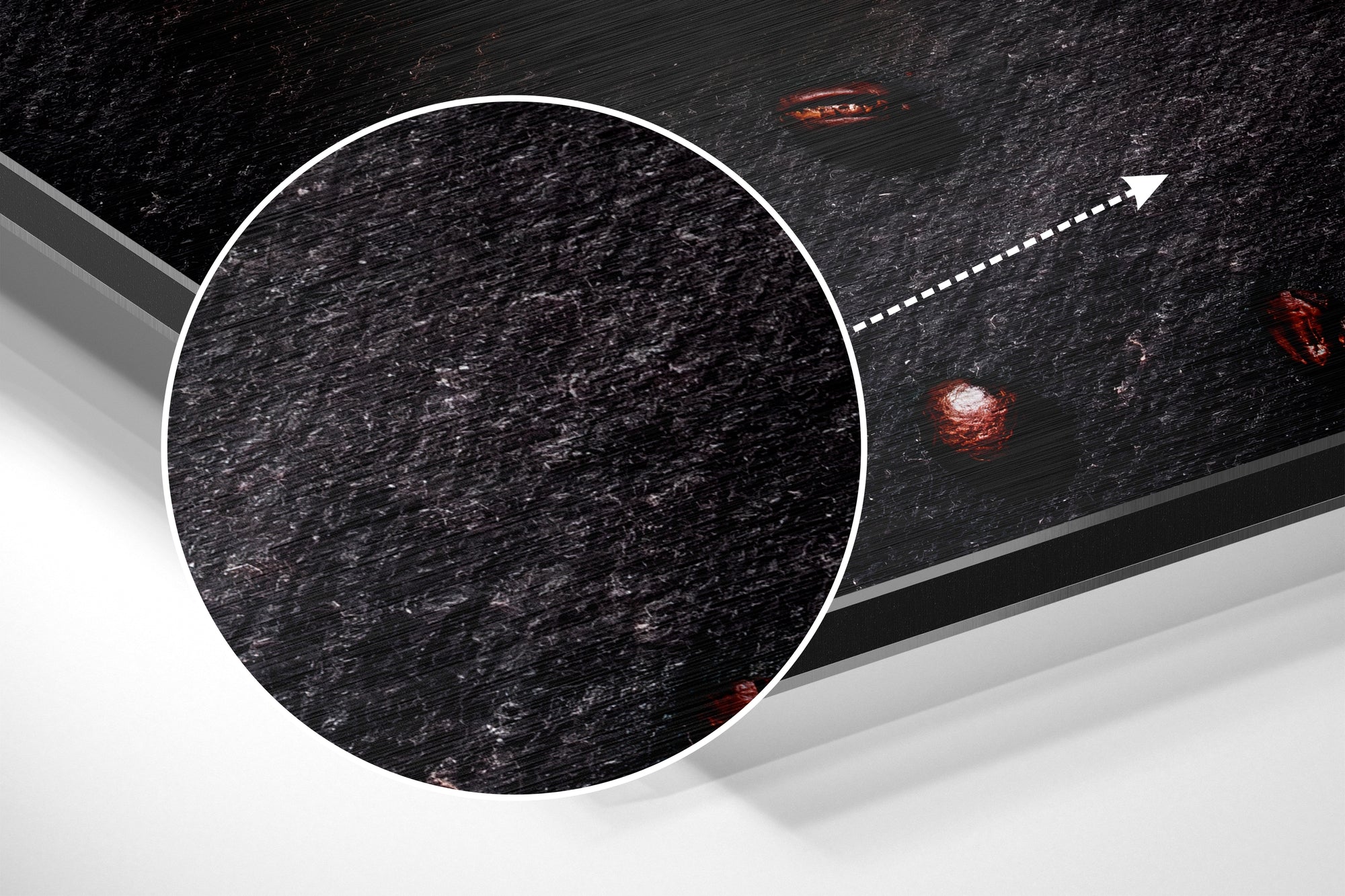 Coffee Brushed Aluminium Dibond Wall Art.