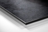 Coffee Brushed Aluminium Dibond Wall Art.
