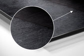 Coffee Brushed Aluminium Dibond Wall Art.