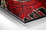 Micheal Jordan Brushed Aluminium Dibond Wall Art.
