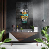 Dream Fulfiller Brushed Aluminium Dibond Wall Art.