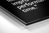 Words of Malcolm Brushed Aluminium Dibond Wall Art.