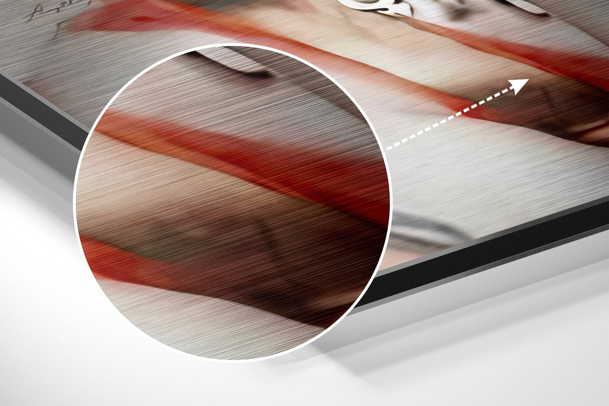 Harley Quinn Brushed Aluminium Dibond Wall Art.