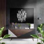 Achievement Brushed Aluminium Dibond Wall Art.