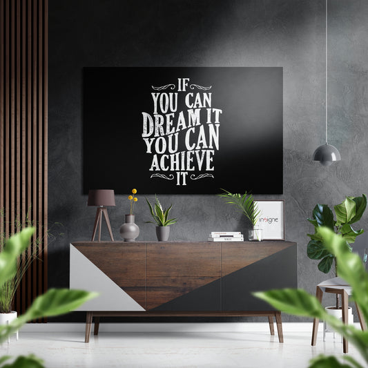 Achievement Brushed Aluminium Dibond Wall Art.