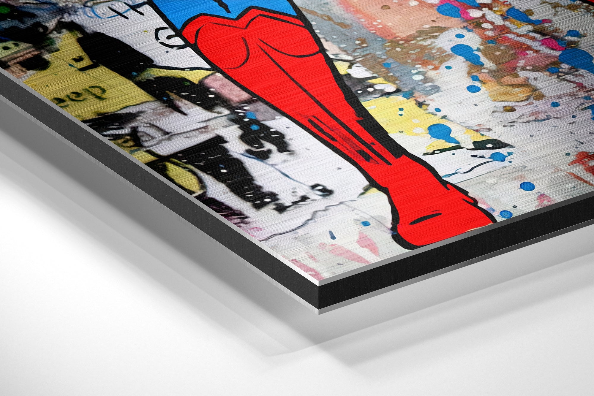 Superman Brushed Aluminium Dibond Wall Art.