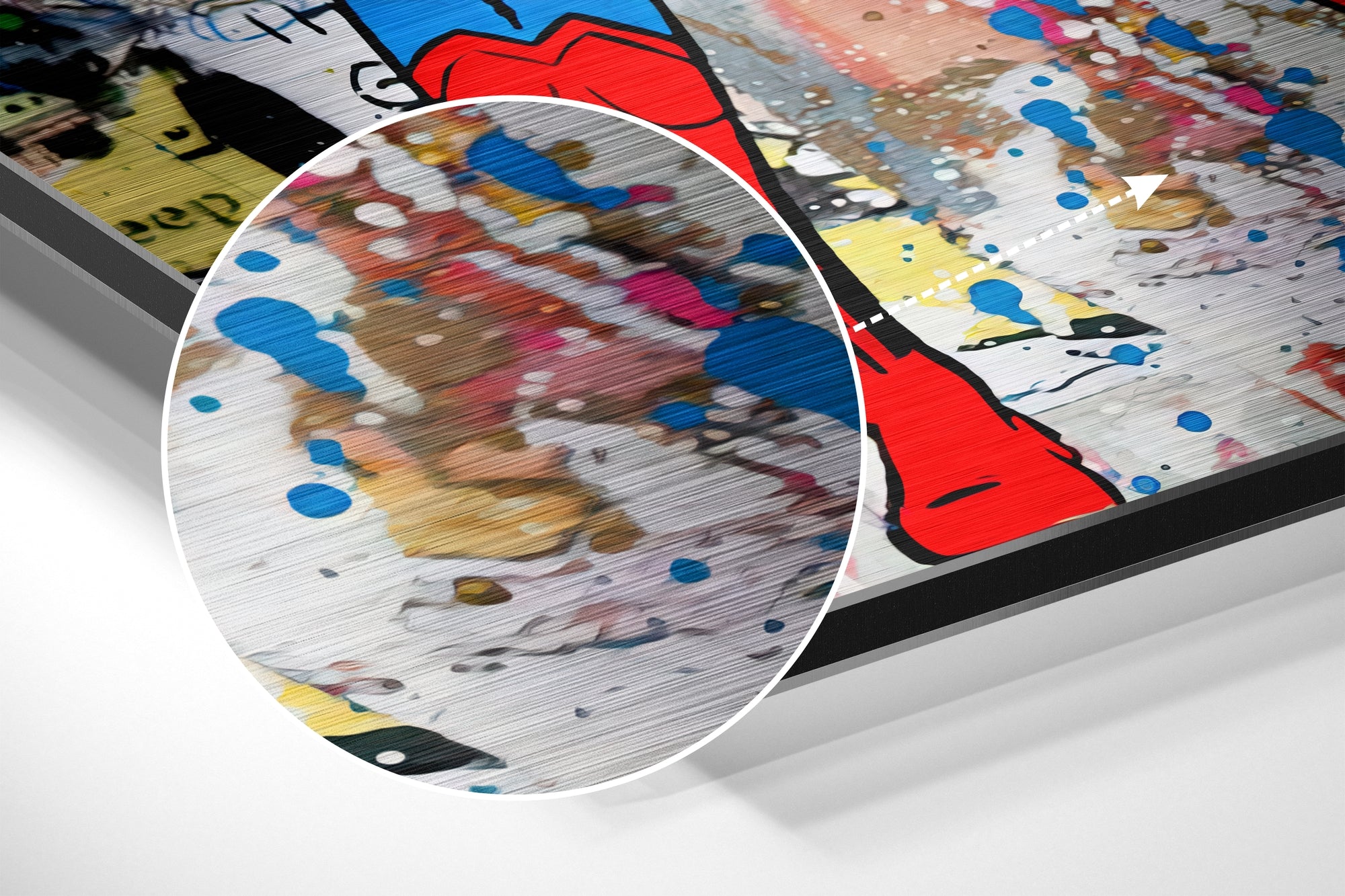 Superman Brushed Aluminium Dibond Wall Art.