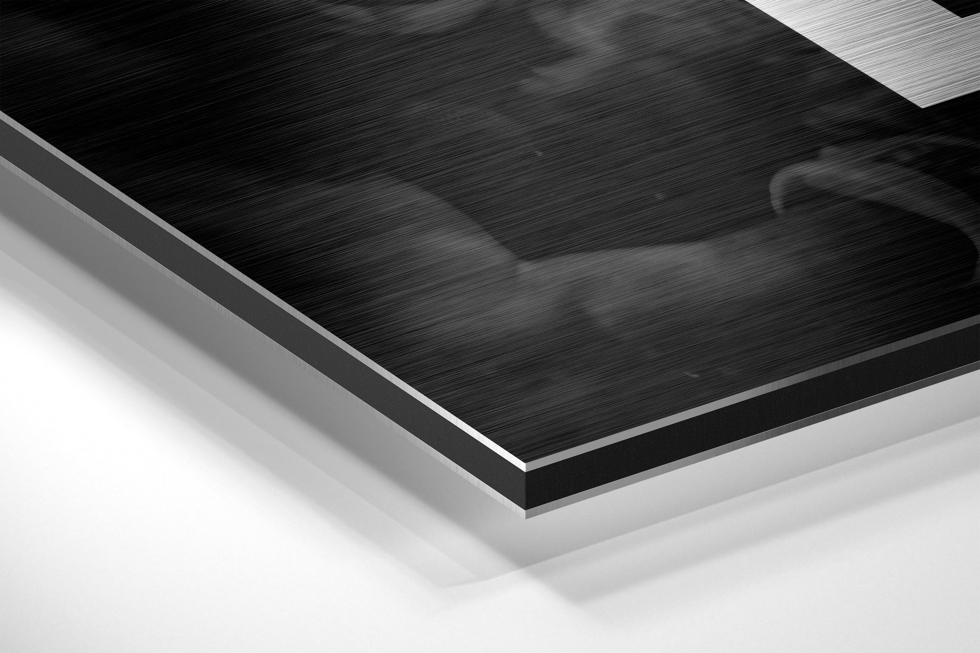 Muhammad Ali Brushed Aluminium Dibond Wall Art.