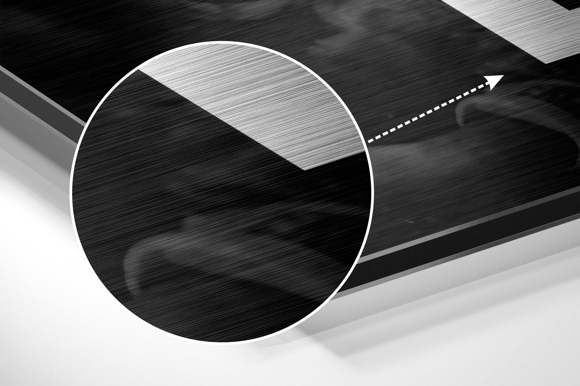 Muhammad Ali Brushed Aluminium Dibond Wall Art.