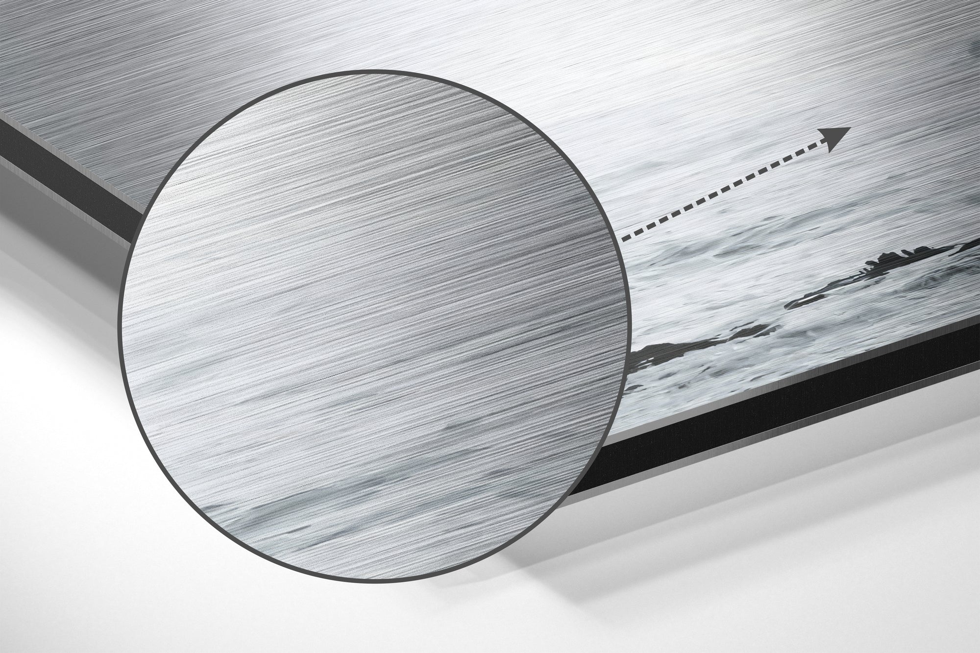 Marilyn Brushed Aluminium Dibond Wall Art.