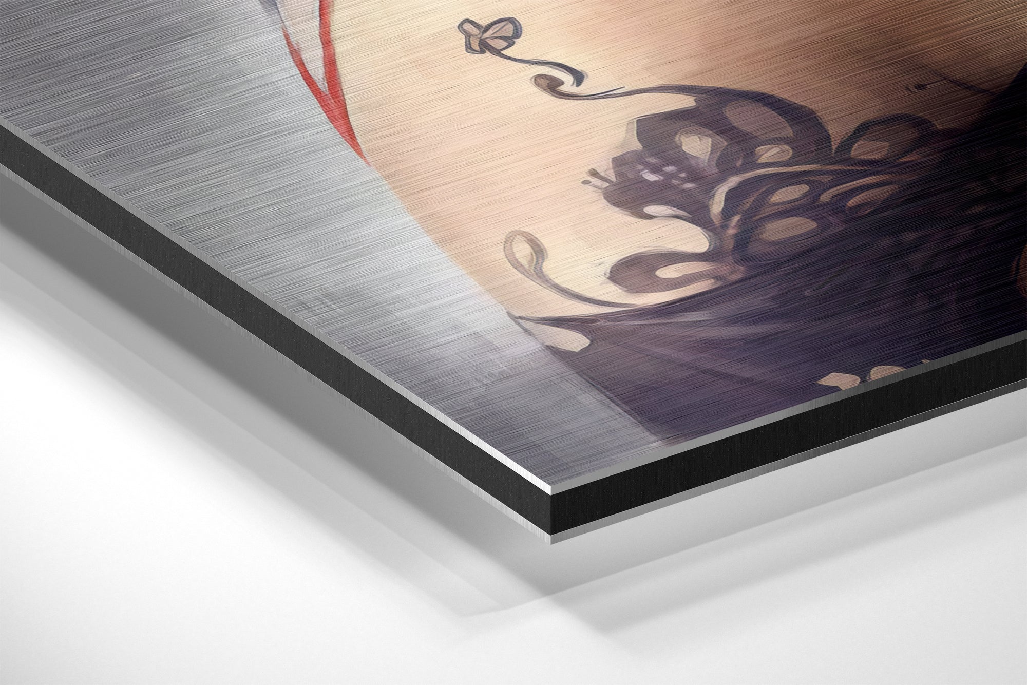 Androwoman Brushed Aluminium Dibond Wall Art.