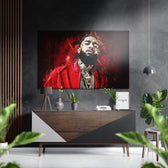 Nipsey Hussle Brushed Aluminium Dibond Wall Art.