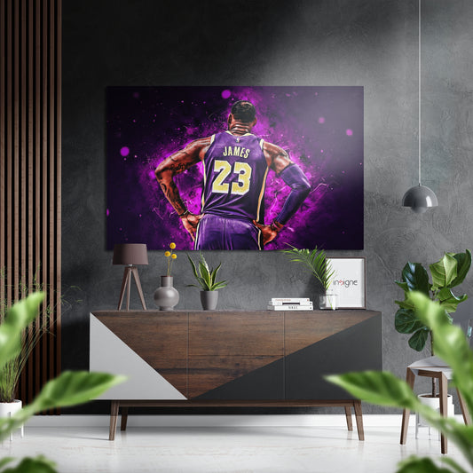 Basketball Powerhouse Brushed Aluminium Dibond Wall Art