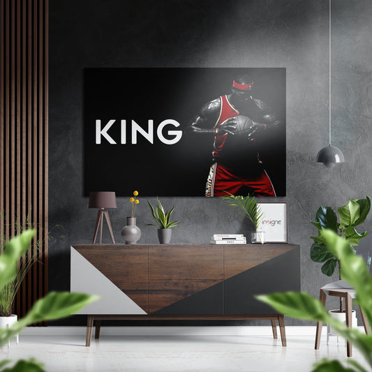 Basketball Powerhouse Brushed Aluminium Dibond Wall Art