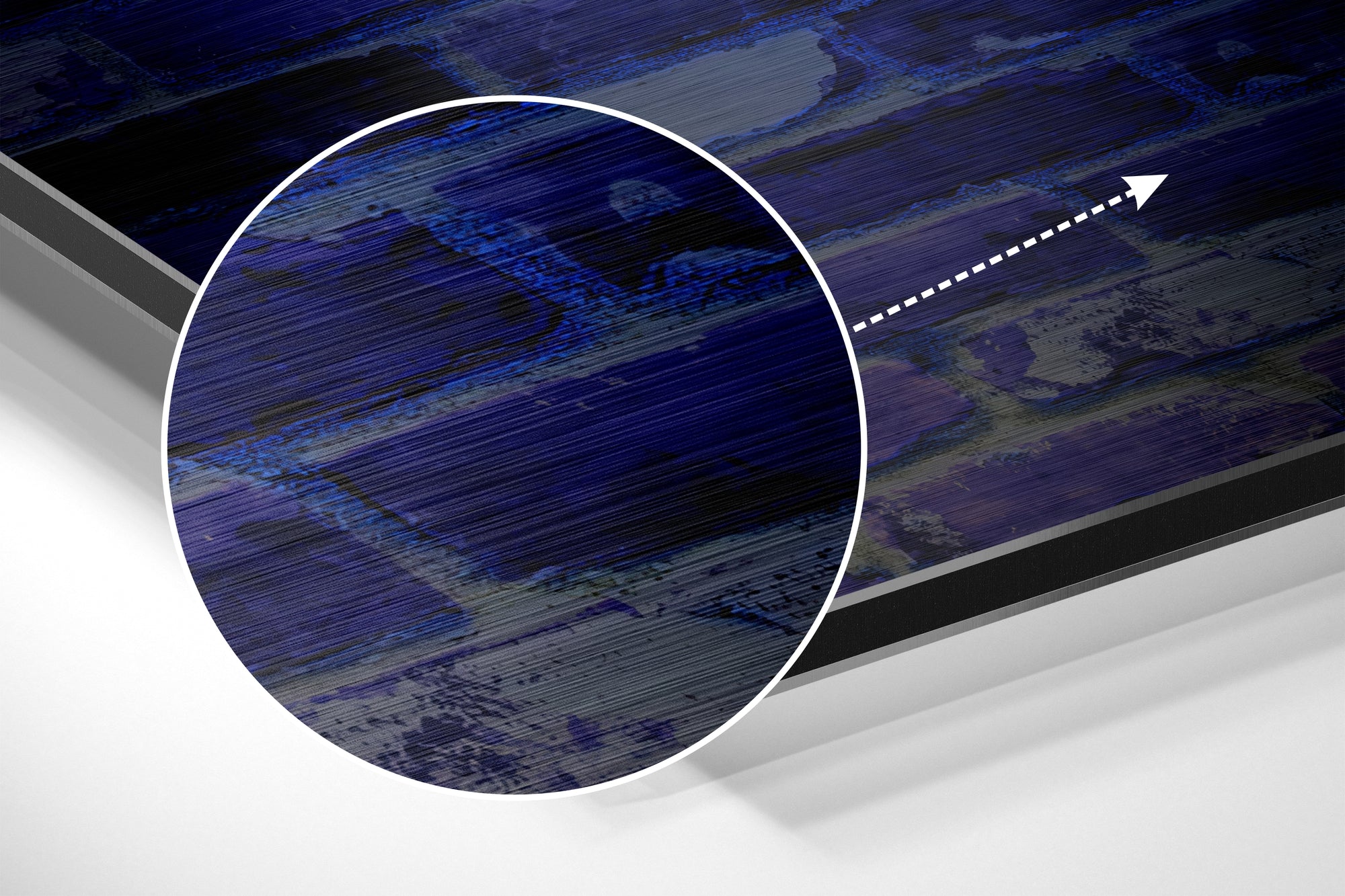 Lost Time Brushed Aluminium Dibond Wall Art.