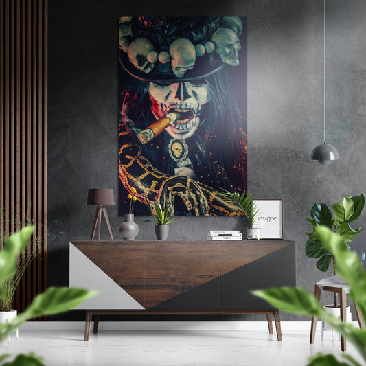 Cuban Brushed Aluminium Dibond Wall Art.