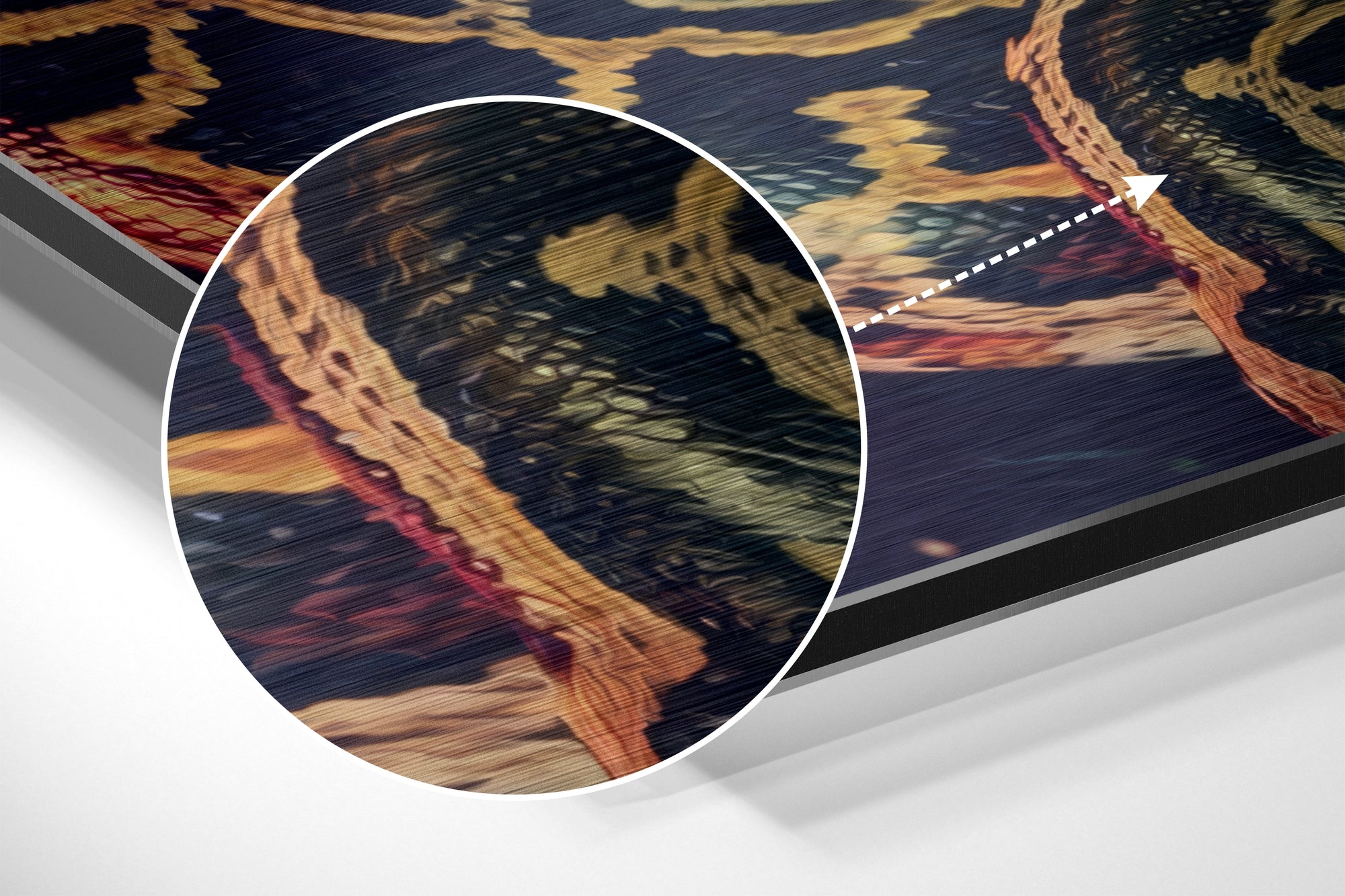 Cuban Brushed Aluminium Dibond Wall Art.