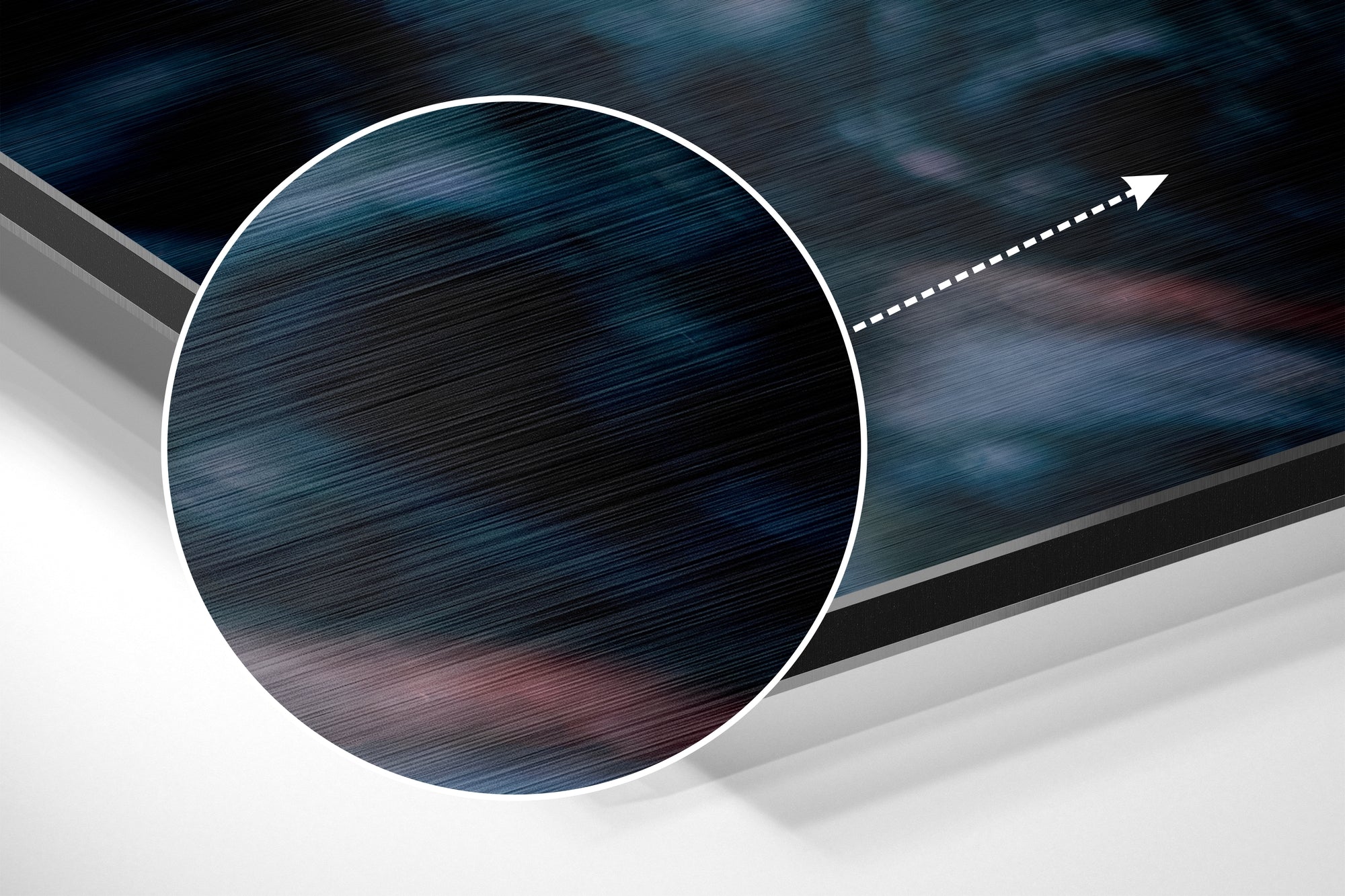 Budha Brushed Aluminium Dibond Wall Art.