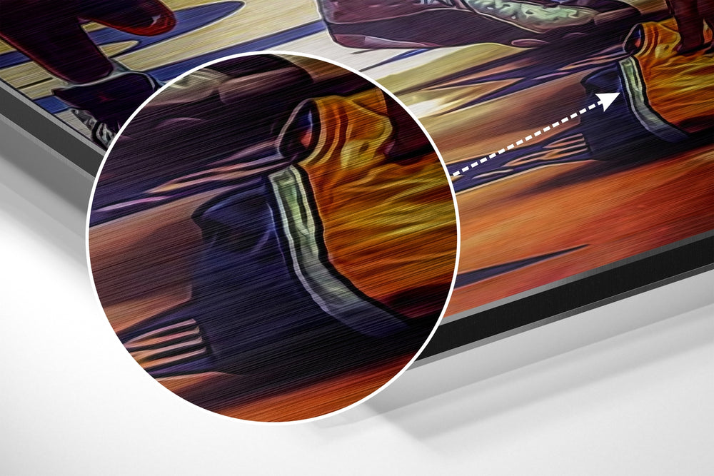 Respect for Kobe Brushed Aluminium Dibond Wall Art.