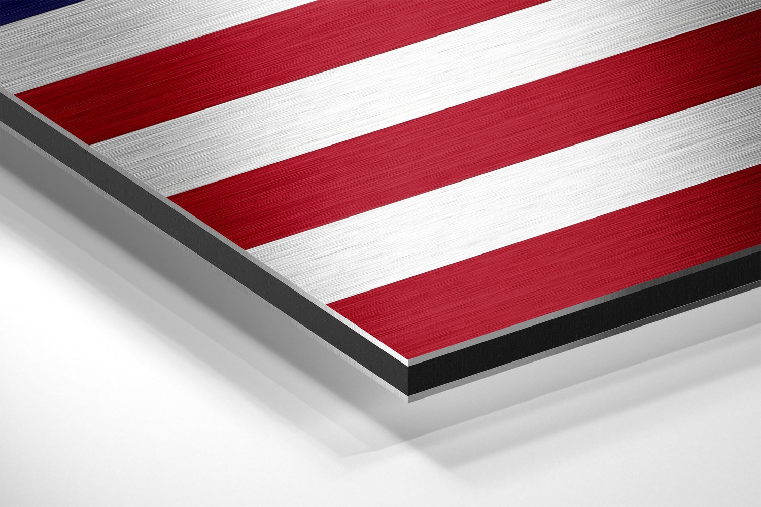 American Flag Brushed Aluminium Dibond Wall Art.