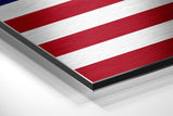 American Flag Brushed Aluminium Dibond Wall Art.