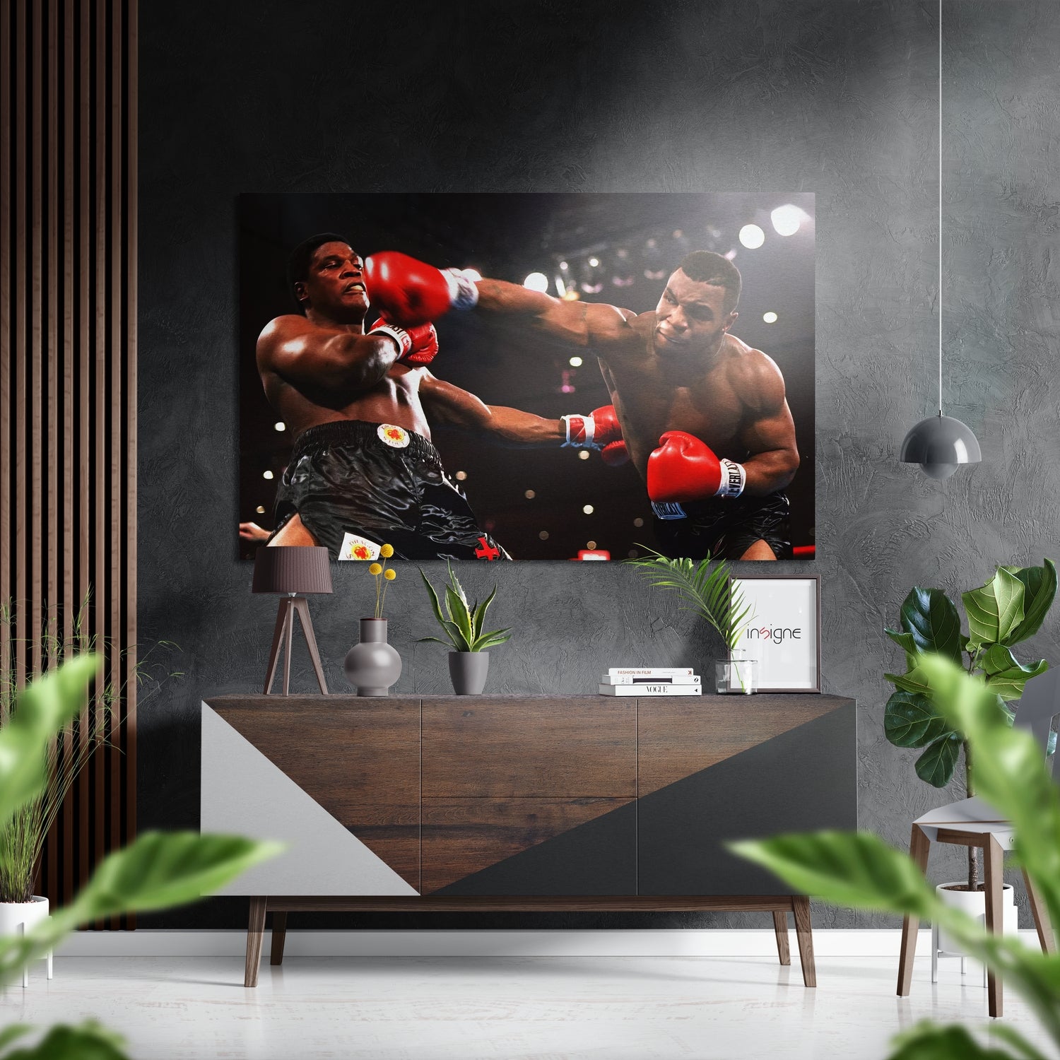 Mike Tyson Brushed Aluminium Dibond Wall Art