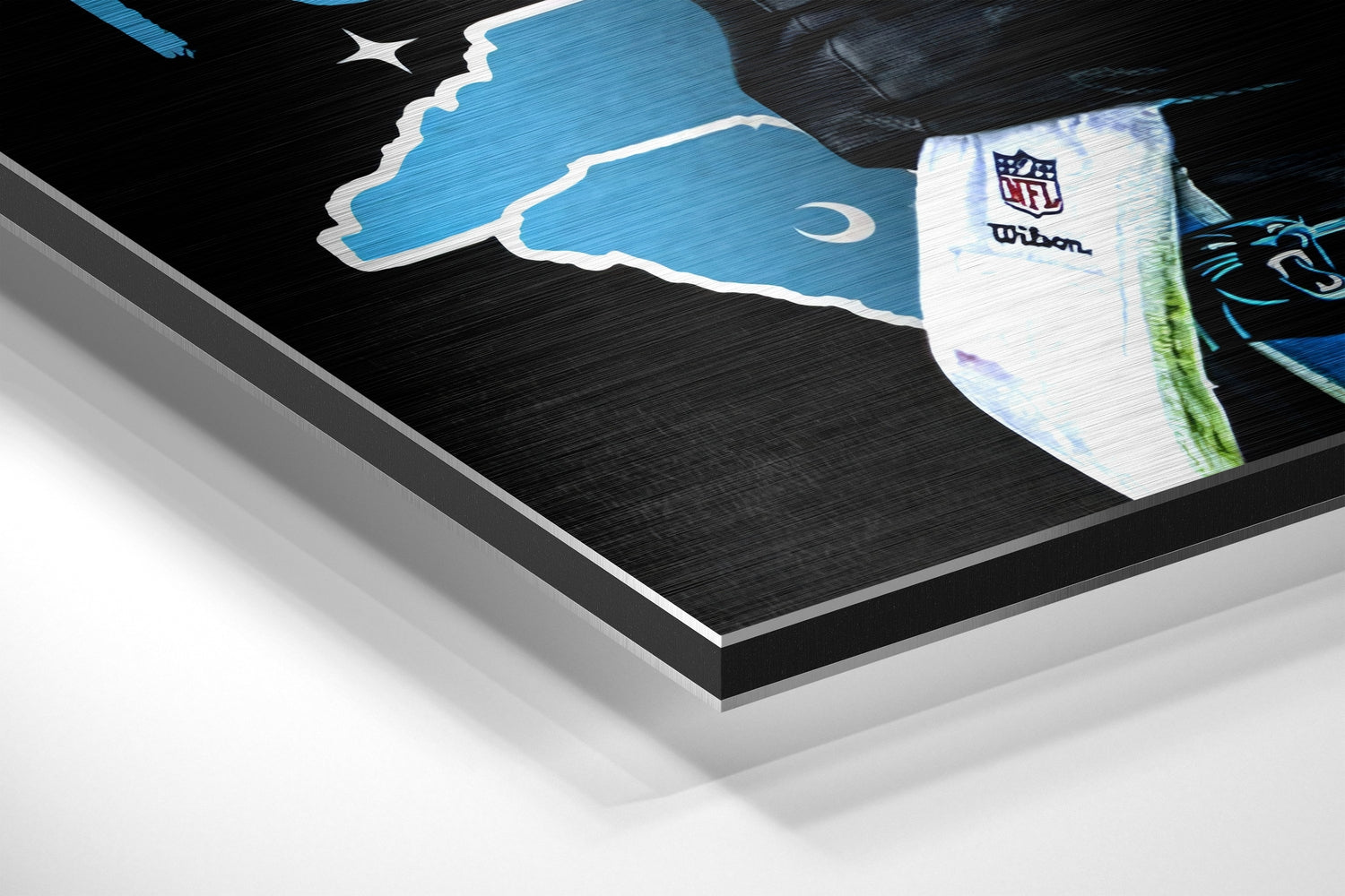 American Football Brushed Aluminium Dibond Wall Art.