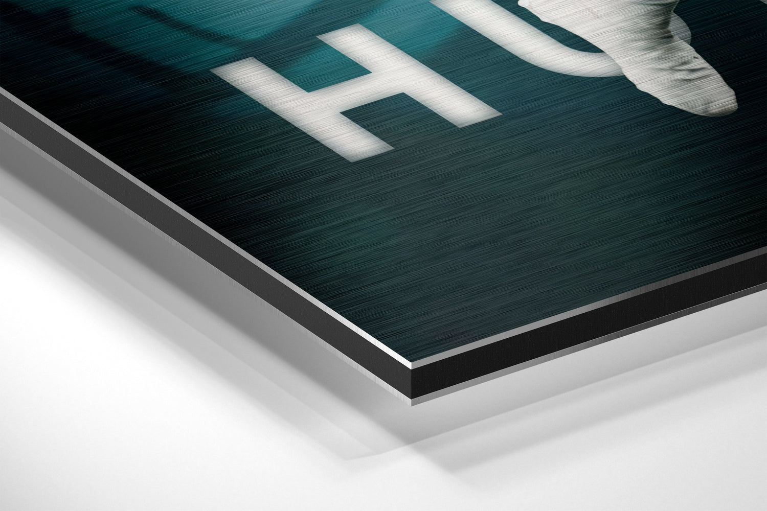 Jalen Hurts Eagles Brushed Aluminium Dibond Wall Art.