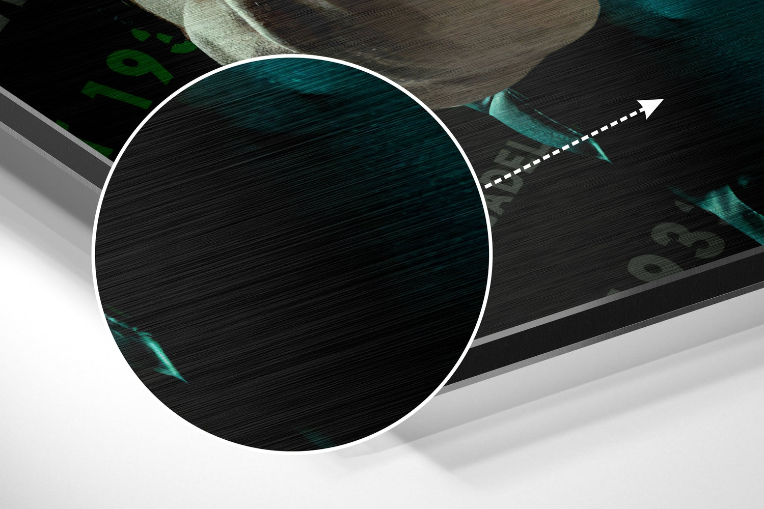 Jalen Hurts Eagles Brushed Aluminium Dibond Wall Art.