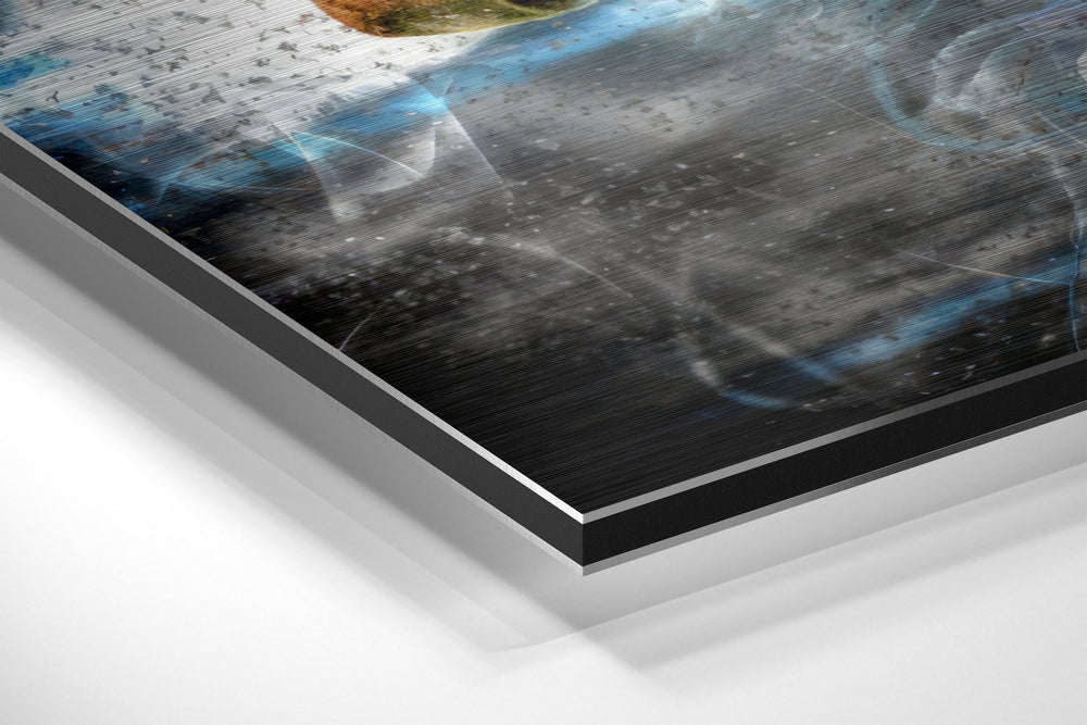 Cam Newton Brushed Aluminium Dibond Wall Art.