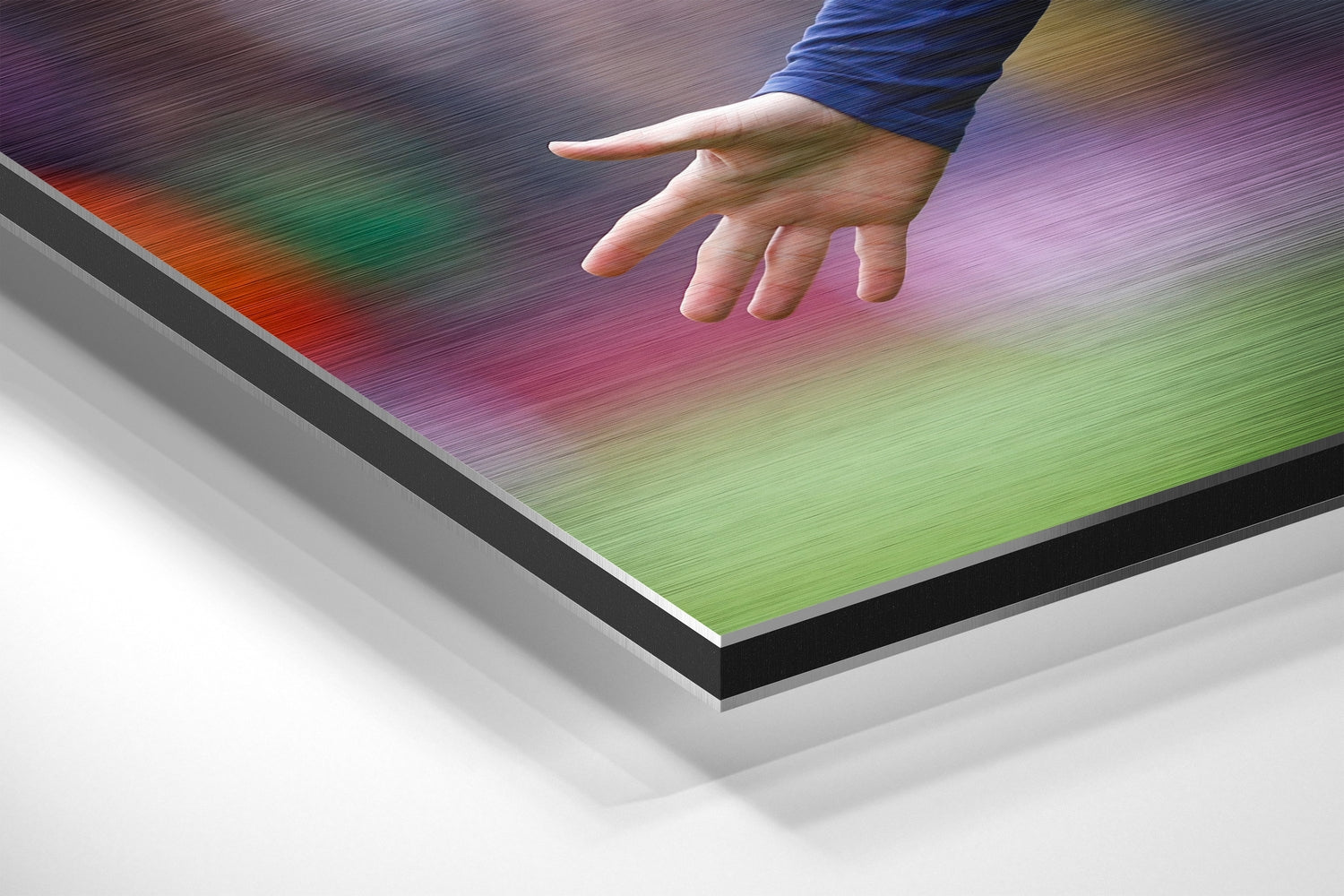 Messi Brushed Aluminium Dibond Wall Art.