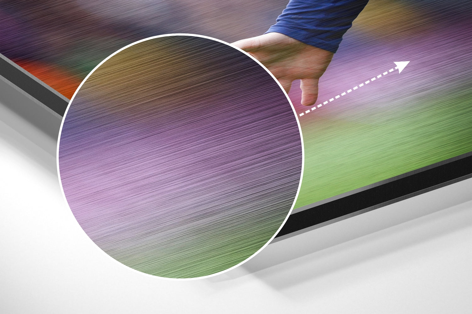 Messi Brushed Aluminium Dibond Wall Art.