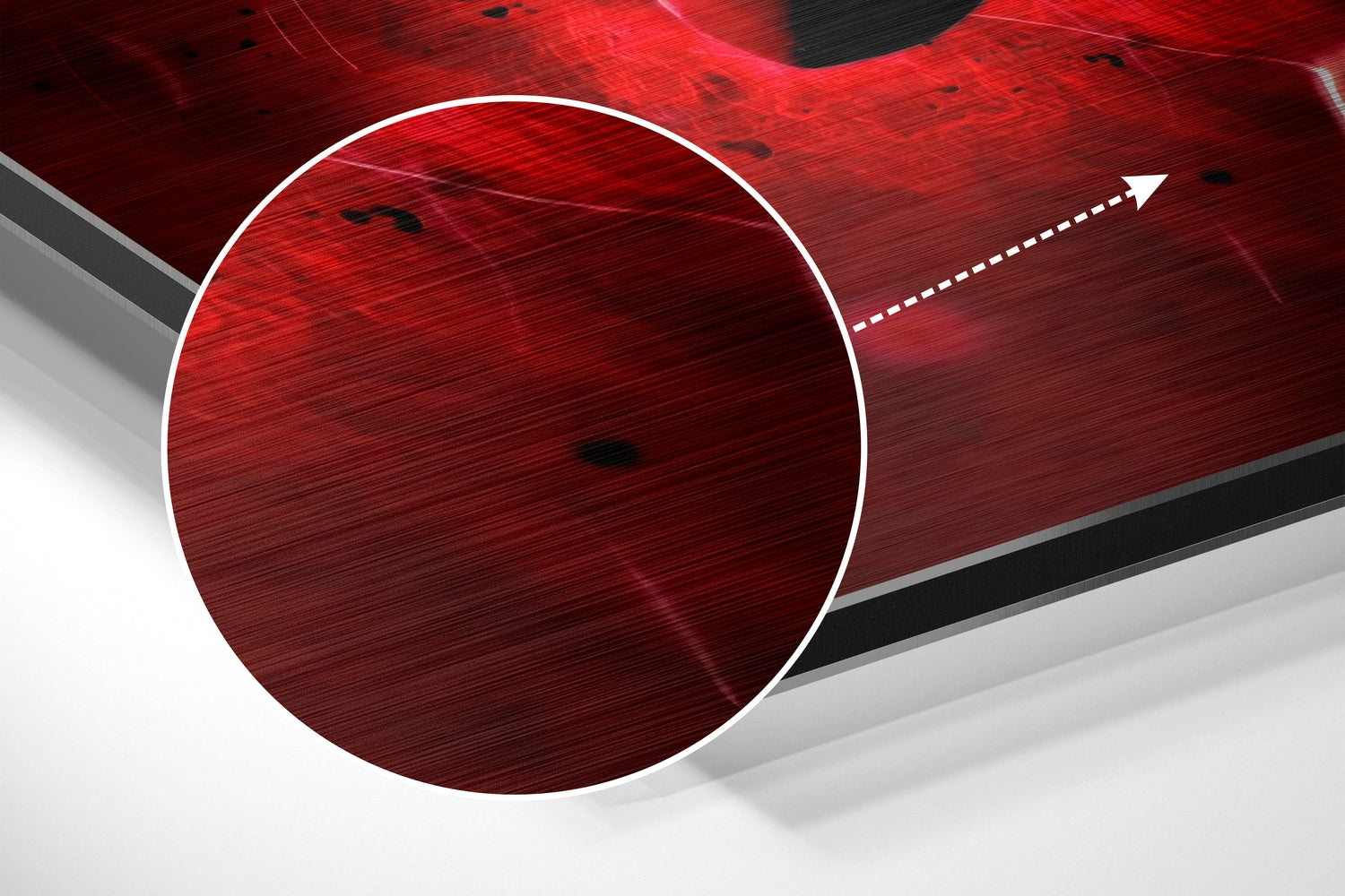 Ronaldo Brushed Aluminium Dibond Wall Art.