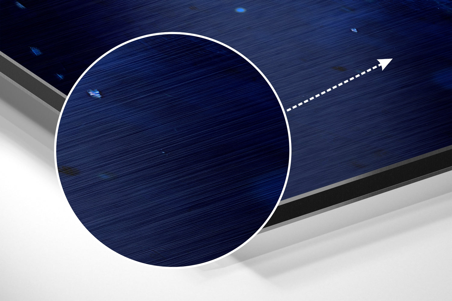 Messi Brushed Aluminium Dibond Wall Art.