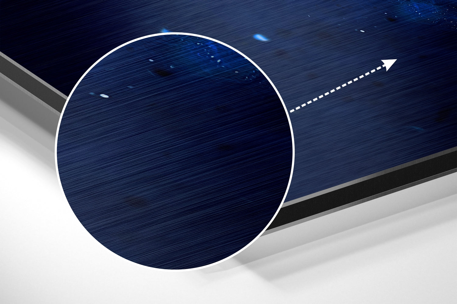 Messi Brushed Aluminium Dibond Wall Art.