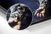 Messi Brushed Aluminium Dibond Wall Art.