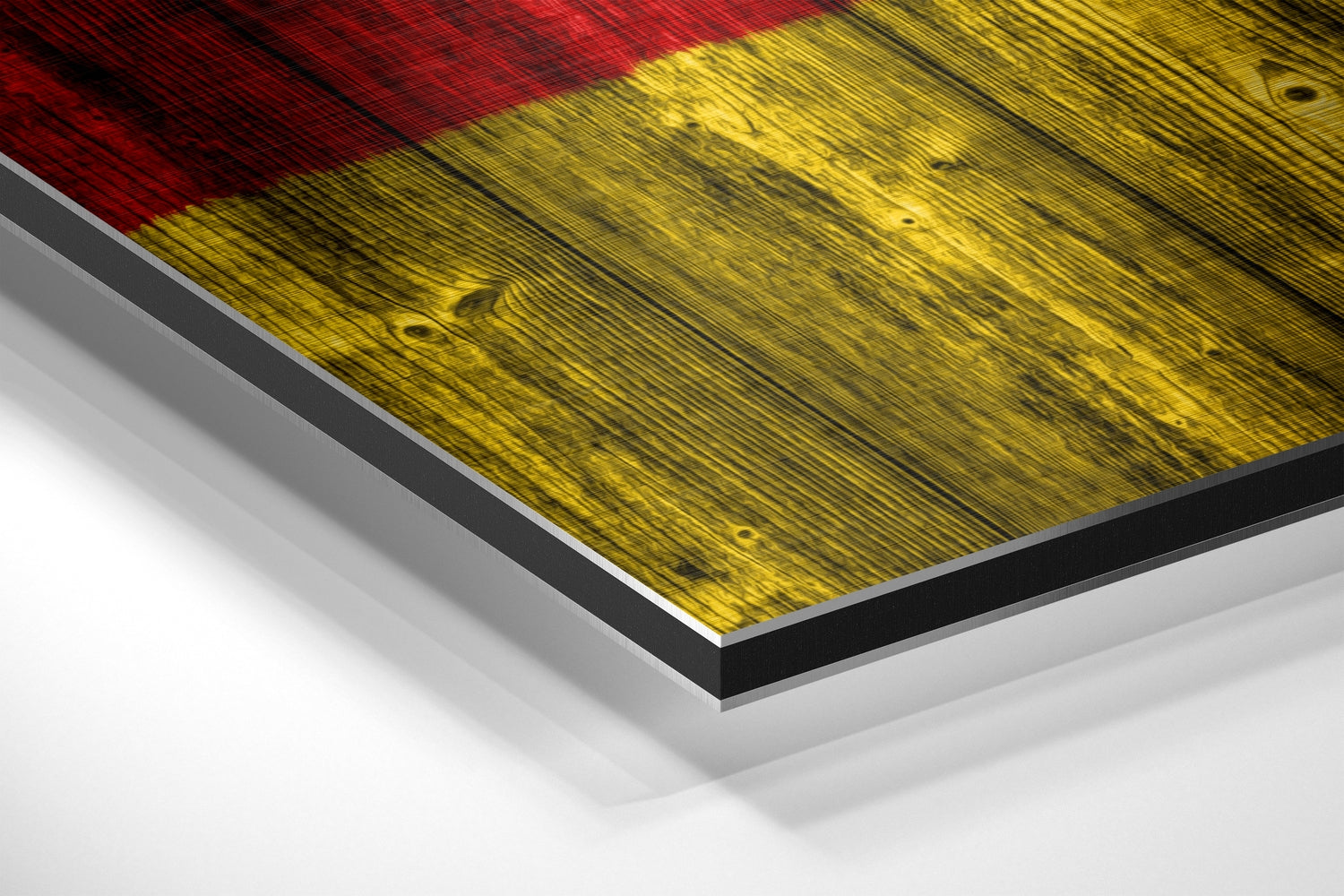 Flag of Germany Brushed Aluminium Dibond Wall Art.