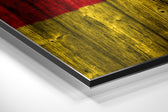 Flag of Germany Brushed Aluminium Dibond Wall Art.