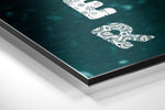Joker Brushed Aluminium Dibond Wall Art.