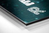 Joker Brushed Aluminium Dibond Wall Art.