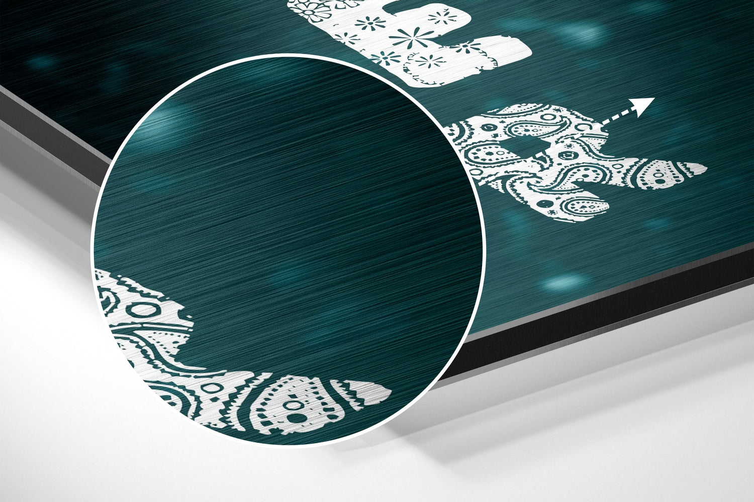 Joker Brushed Aluminium Dibond Wall Art.