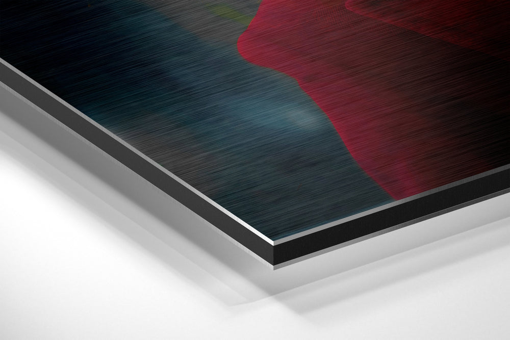 Joker Brushed Aluminium Dibond Wall Art.