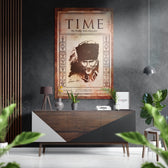 Atatürk Brushed Aluminium Dibond Wall Art.