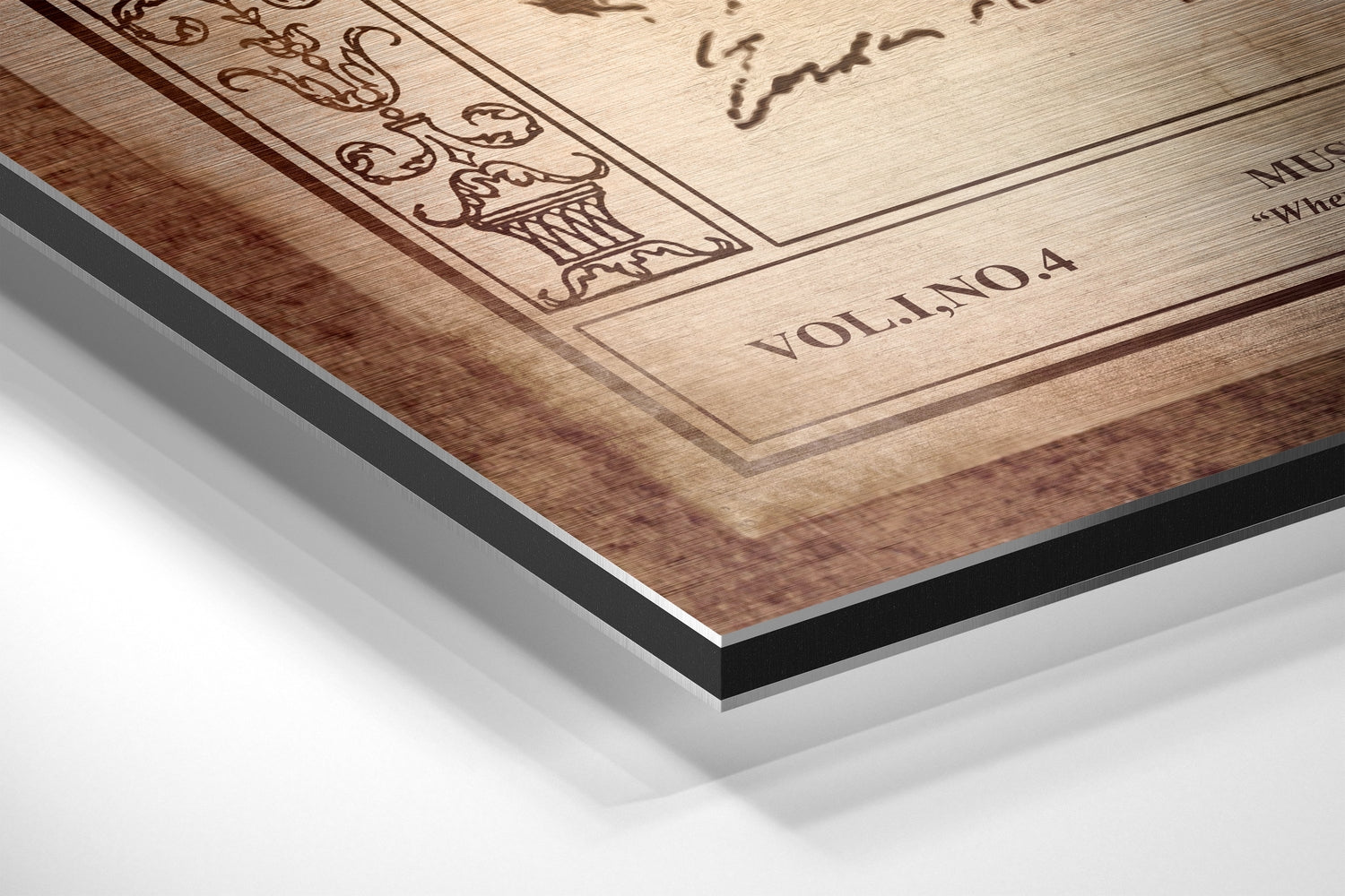 Atatürk Brushed Aluminium Dibond Wall Art.