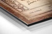Atatürk Brushed Aluminium Dibond Wall Art.