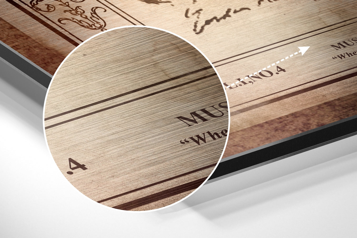 Atatürk Brushed Aluminium Dibond Wall Art.