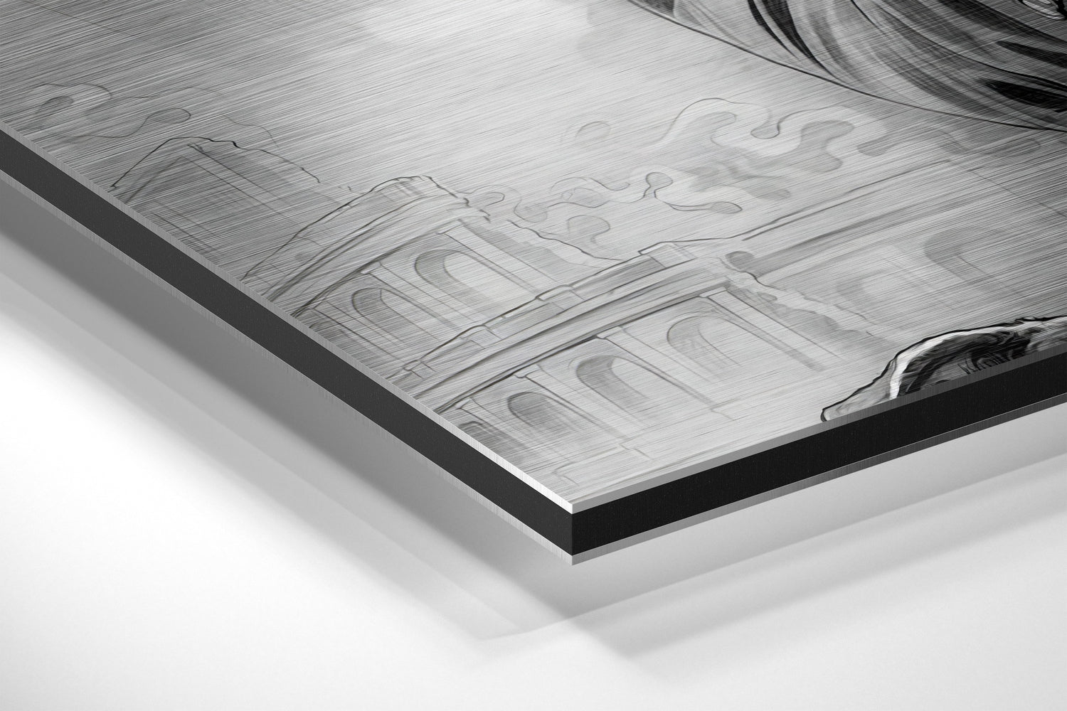 John Wick Brushed Aluminium Dibond Wall Art.