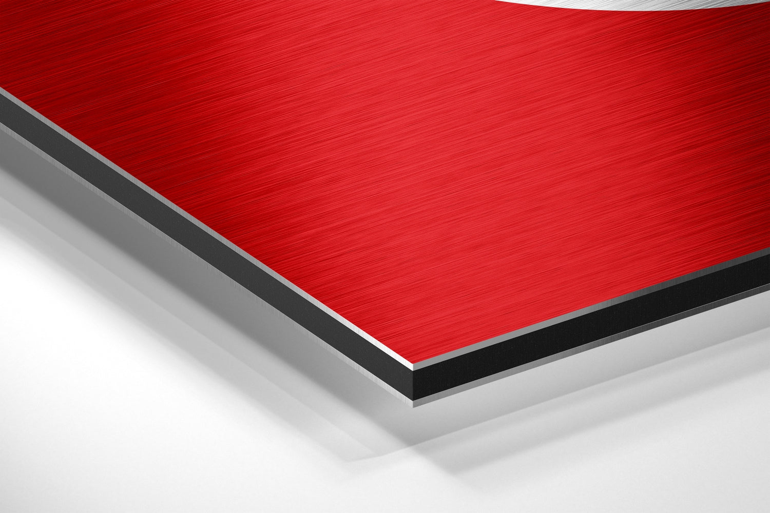 Turkish Flag Brushed Aluminium Dibond Wall Art.